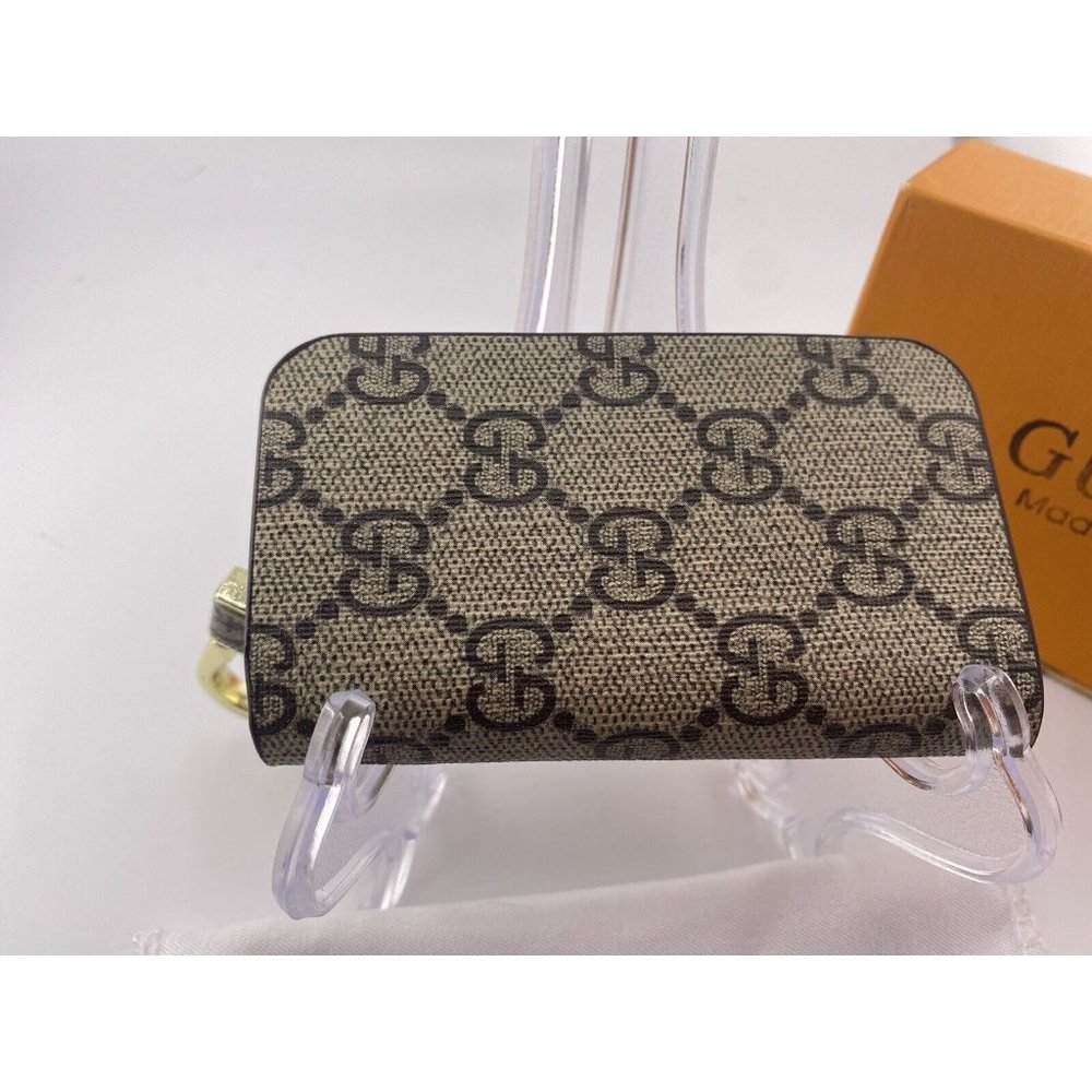 Gucci Supreme Canvas Coin Case And Key Chain With Dust Bag, Box - Picture 3 of 12